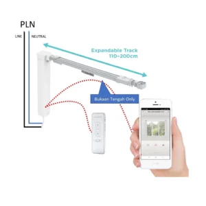 BARDI Curtain Motor for Expandable Track